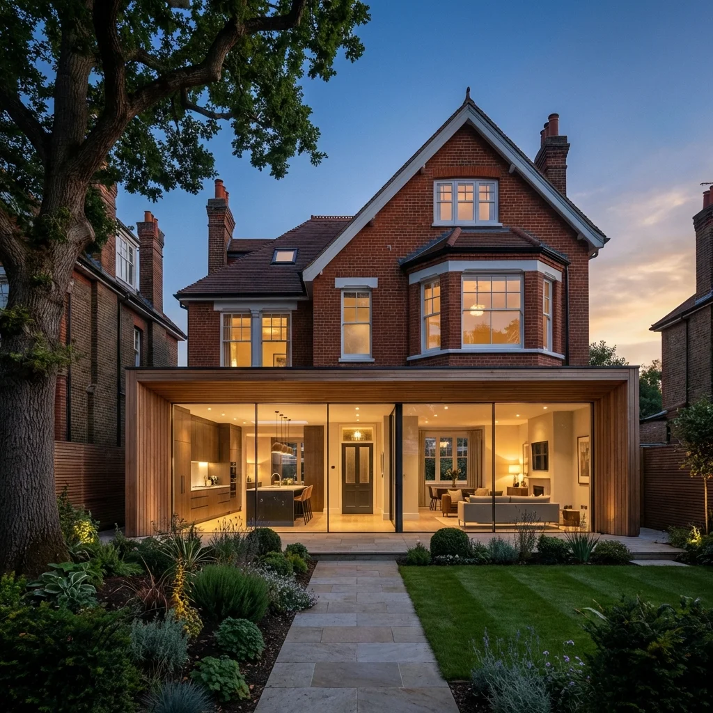 Architect-led London house extension with kitchen living space