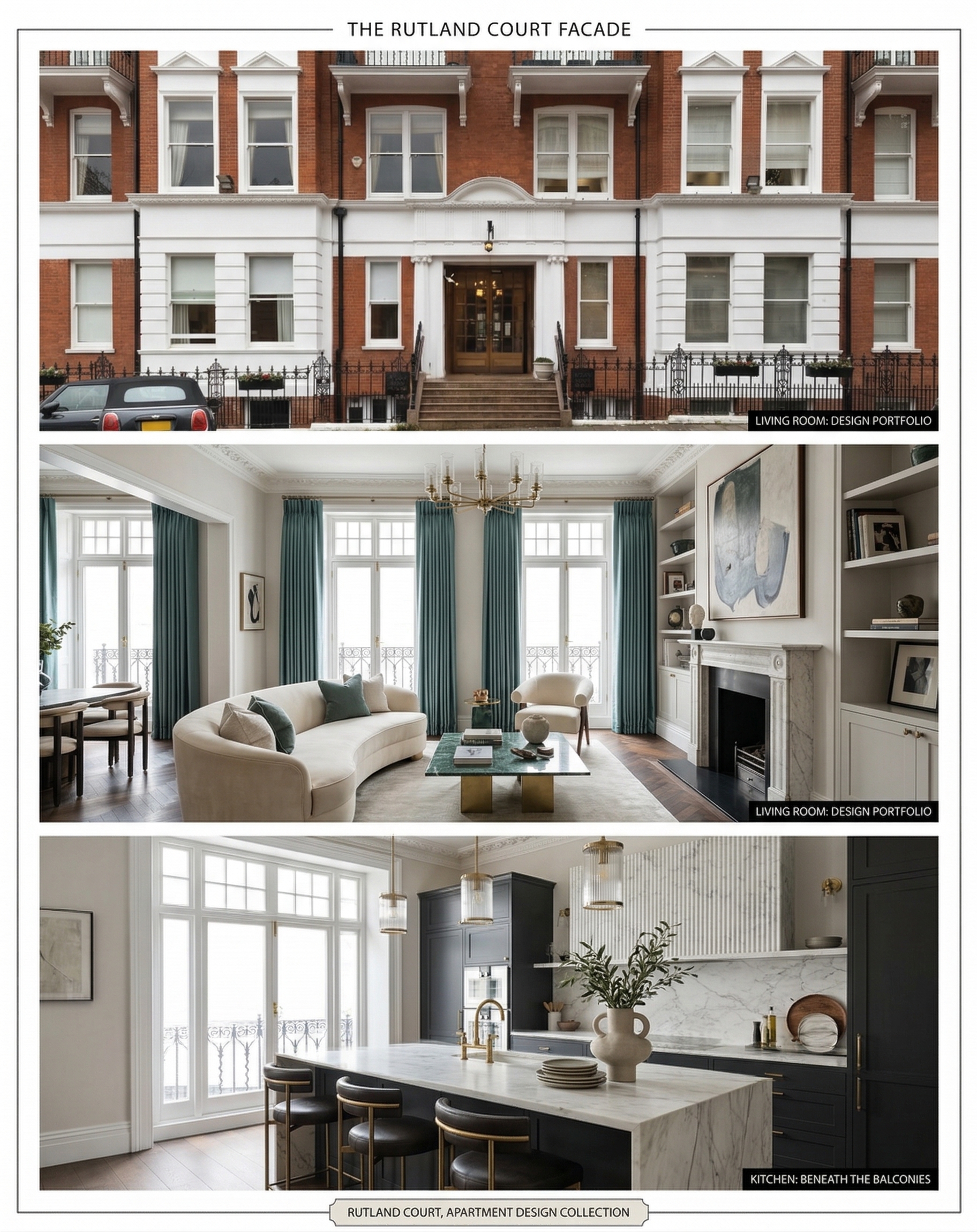 188 Rutland Court Knightsbridge - Victorian mansion block apartment renovation